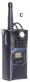 Leather carrying case, swivel attachment.